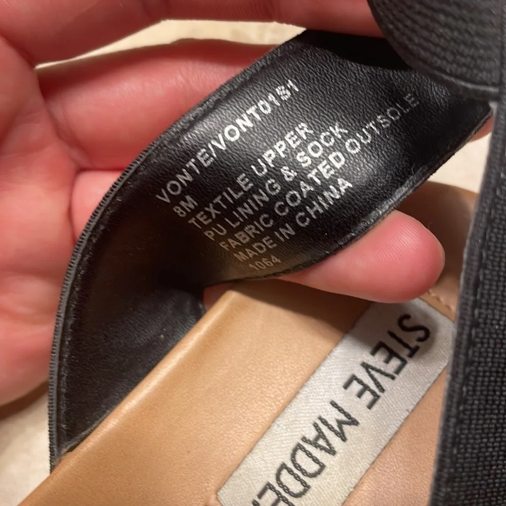 Black‎ Steve Madden Platform Sandals